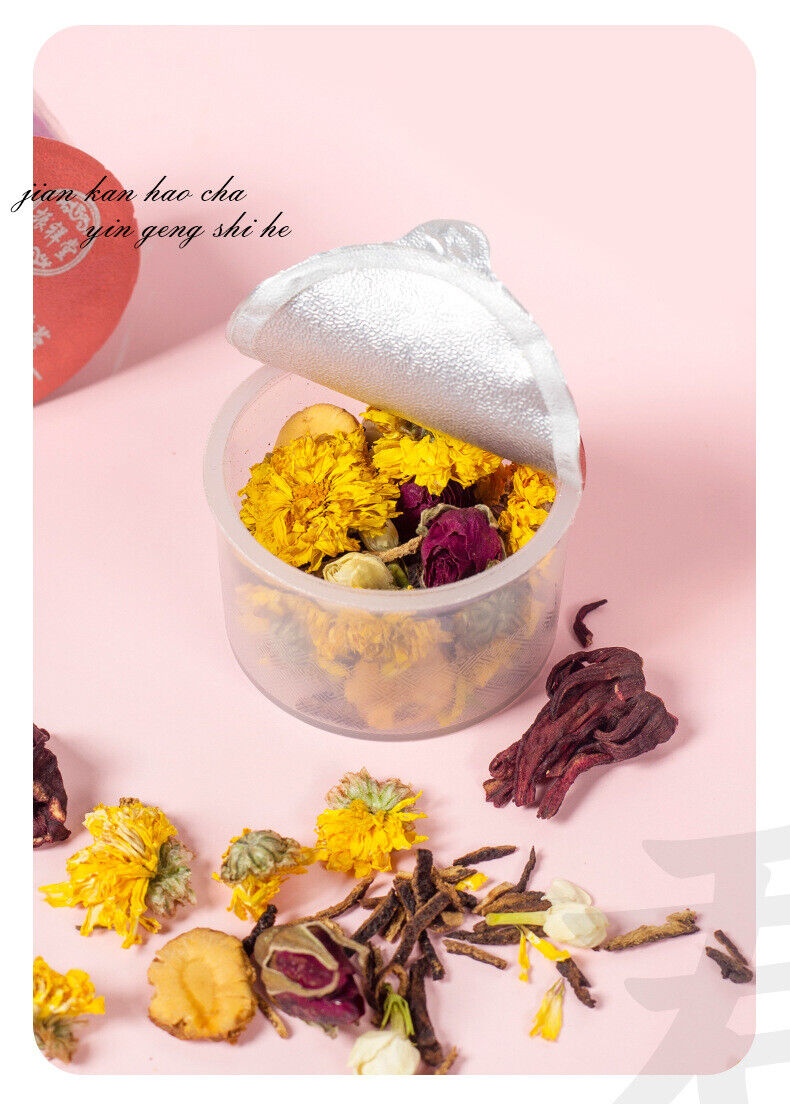HelloYoung Rose Jasmine Luo Shen Tea Rose Eggplant Flower Tea Canned Health Tea Vital Tea