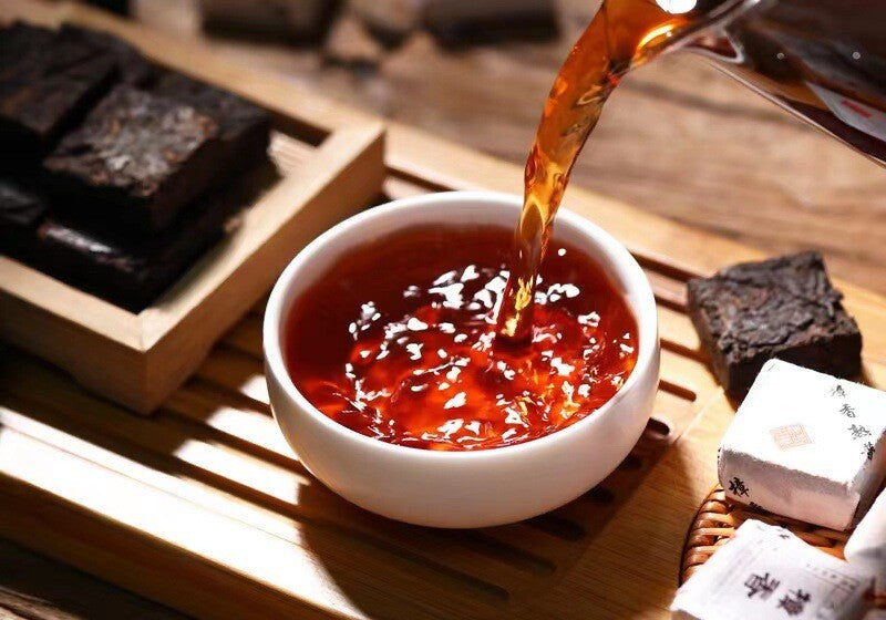 500g Yunnan Small Square Brick Pu'er Tea Banzhang Brick Tea Aged Pu'er