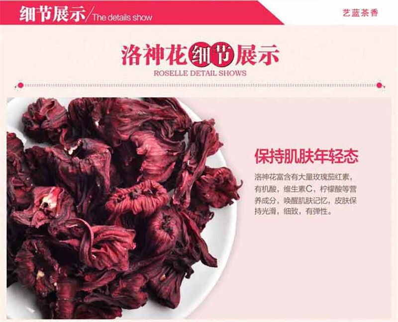 Blumen Tee Gewichtsverlust Getrockneter Kräutertee Roselle Hibiskus Tee 500g