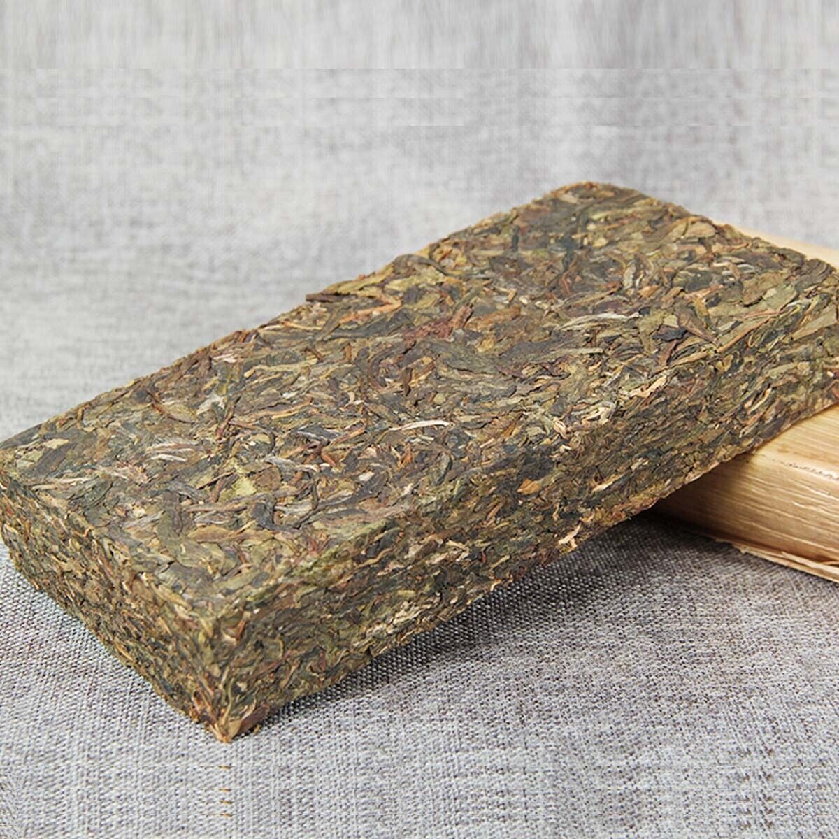 HelloYoung Bingdao Golden Leaf Ancient Tree Candy Sweet Tea Yunnan Puerh Cha Tea Brick 500g
