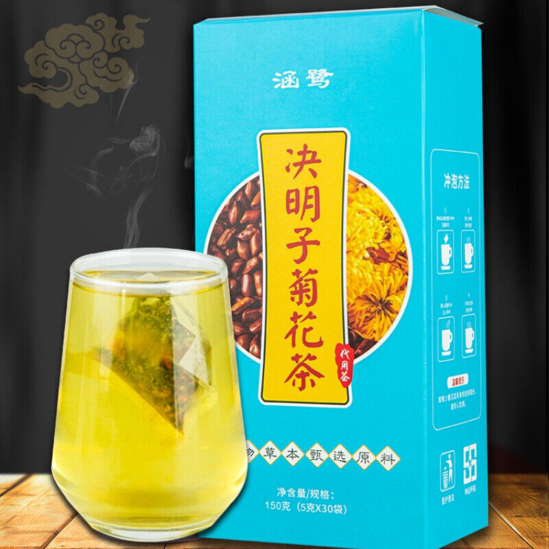 HelloYoung Chrysanthemum Cassia Herbal Tea Juhua Juemingzi Herbs Tea Health Care 5g*30 Bags