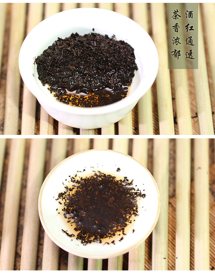 Puerh Tea He Kai Pure Fermented Tightly Pressed 357g Puerh Ripe Tea Cake