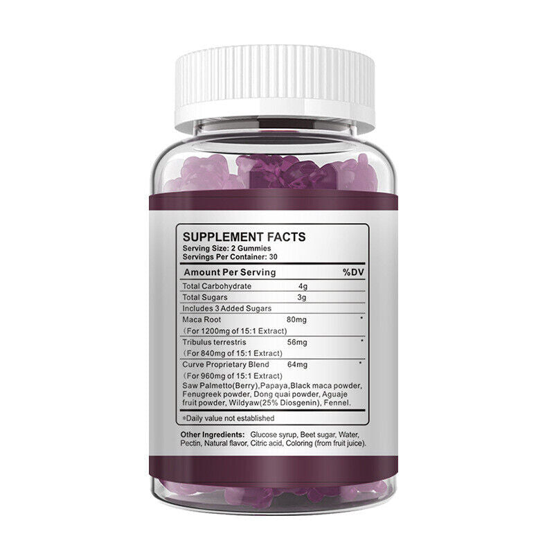 100% Natural Maca Root Plus Butt Firming BBL-Gummies for Butt Hips Enlargement