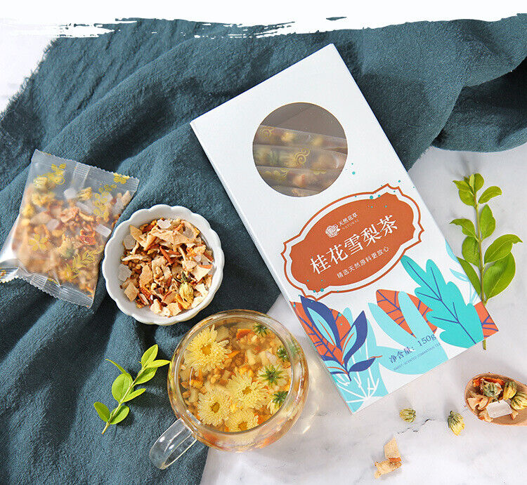 HelloYoung Osmanthus Snow Pear Tea Tartary Buckwheat Rock Sugar Snow Pear Chrysanthemum Tea