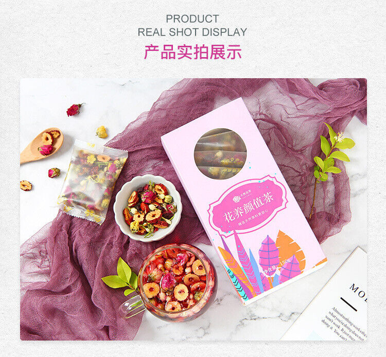 HelloYoung Rose Luoshen Wholesale Flower Tea Chrysanthemum Red Date Sliced Flower Tea