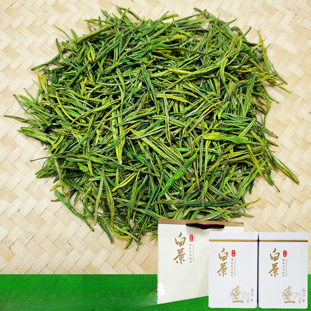 HelloYoung New Tea White Tea Green Tea Mao Feng Type White Leaf Tea Tin 500g/1.1lb