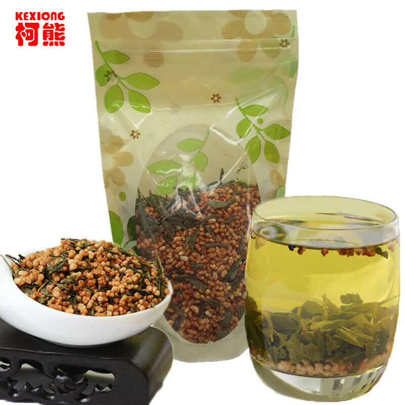 HelloYoung Chinese Organic Herbal Tea Cha Tea Healthy Drink Top Brown Rice Green Tea 100g