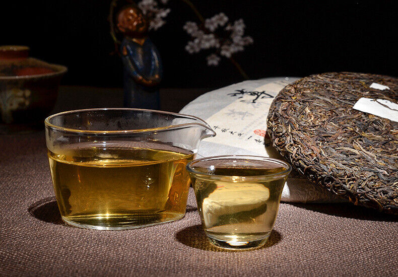 Puerh Tea Raw Tea Cake Smooth Bamboo Liang Zi Raw Tea Cake Pu'er Cake Tea 357g