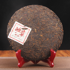 357g Puerh Tea Ripe Tea Golden Bud Banzhang Puerh Tea Cake Ancient Tree Ripe Tea