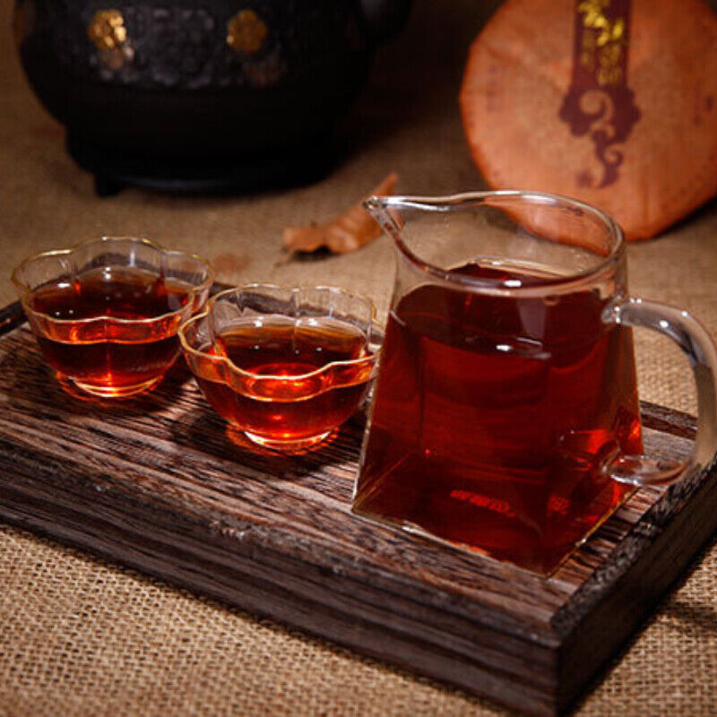 HelloYoung Chinese Black Tea Premium Top Yunnan Pu'er Tea Palace Pu'er Cooked Tea Cake 200g