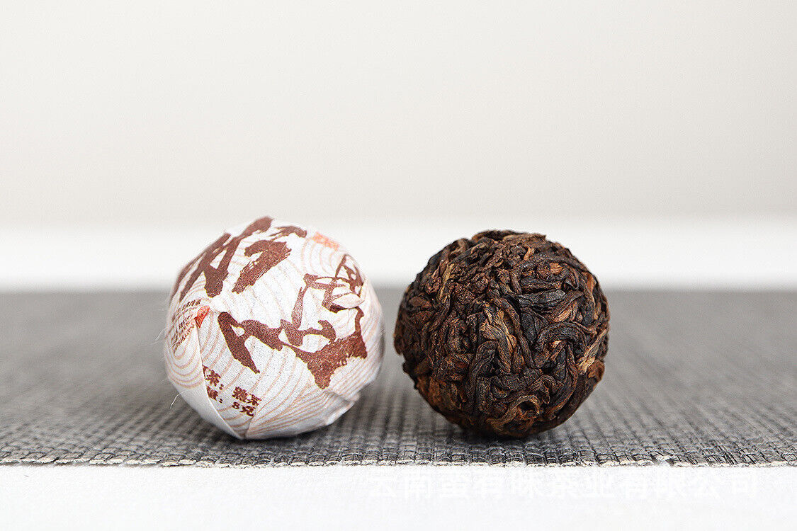 Yunnan Pu'er Tea Icelandic Ripe Dragon Pearl 8g Ripe Tea Thin Slices 500g