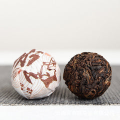 Yunnan Pu'er Tea Icelandic Ripe Dragon Pearl 8g Ripe Tea Thin Slices 500g