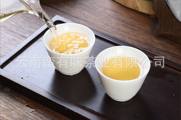 HelloYoung 357g Moonlight White Tea Cake Yunnan Baihao Silver Needle Jinggu Single Bud