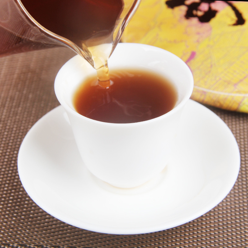 357g Puerh Tea Ripe Tea Golden Bud Banzhang Puerh Tea Cake Ancient Tree Ripe Tea