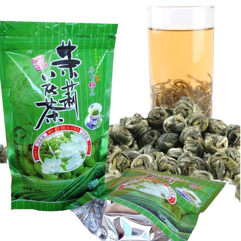100g Jasmin Blumen Tee Jasmin Perlen Organischer Grüner Tee Wohlriechender Tee