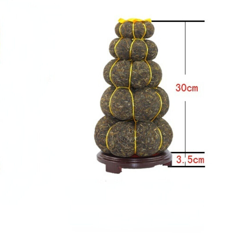 HelloYoung 5 Layers Pumpkin Gourd Type Craft Pu'er Gift Tea Yunnan Pu-erh Green Tea 3000g
