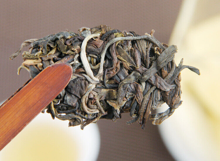 HelloYoung 100g Pu-erh Raw Tea Cake 普洱生茶饼布朗山普洱七子饼圆茶生饼100克小饼茶叶