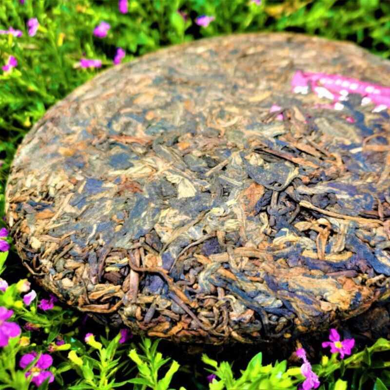 HelloYoung Brown Mountain Ancient Tree Tea Black Tea Premium Ripe Pu'er Tea Cake 357g