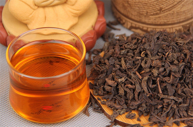 HelloYoung100g China Puer Tea Ripe Pu Erh Black Tea Yunan Canned Green Food Beauty Red Tea