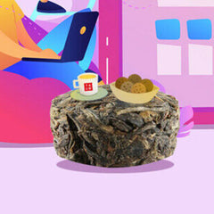 HelloYoung XIAGUAN Brand Wei Tuo Pu-erh Tea Mini Tuo Cha Top 200g Ripe Puer Tea Shu Tuocha