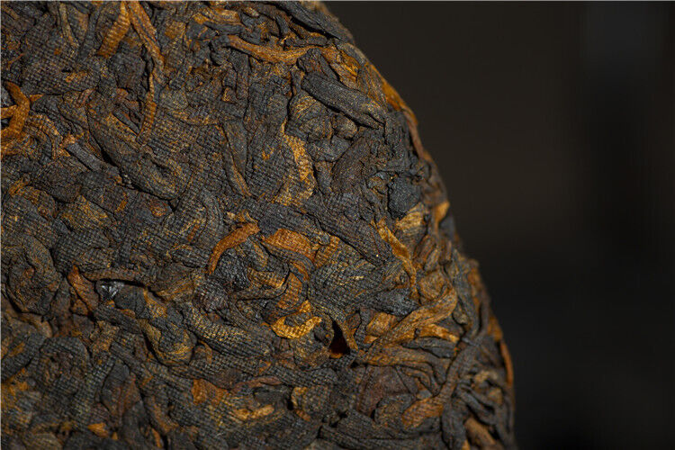 HelloYoung 357g Yunnan Brown Mountain Pu-erh Ripe Tea Ancient Tree Seven Seeds Cake