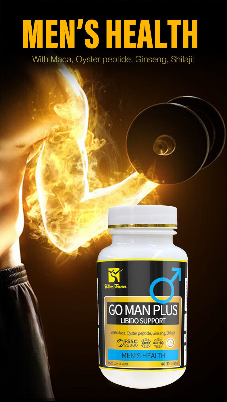Go Man Plus Libido Support Energy Tablet with MACA tablet 60 Tablets