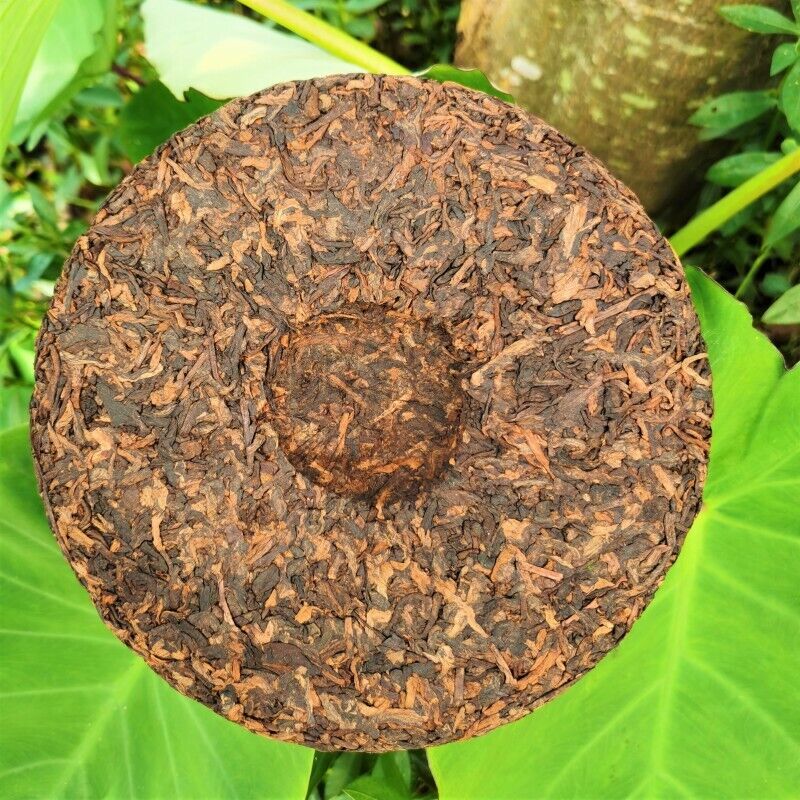 HelloYoung Organic Icelandic Golden Sprout Pancakes Health Care Pu'er Ripe Tea Cake 357g