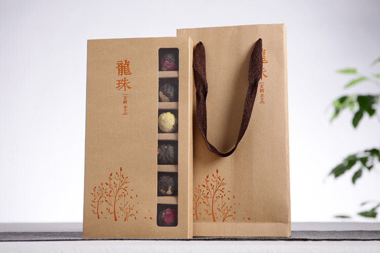 HelloYoung Yunnan Pu'er tea rose jasmine tea dragon pearl peony flower ball 6 flavors 18pcs