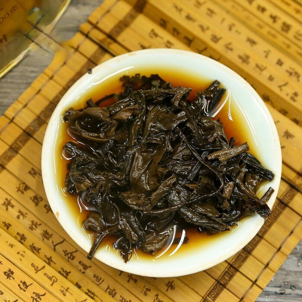 HelloYoung Hei Cha Golden Jar Three Cranes Loose Dark Tea Guangxi Liupao Box Tea 200g