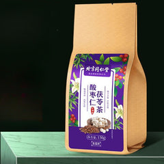 北京同仁堂Poria Jujube Seed Tea Promote Sleep insomnia 300g 茯苓酸枣仁玫瑰大枣百合栀子桑葚大麦助眠安神失眠多梦