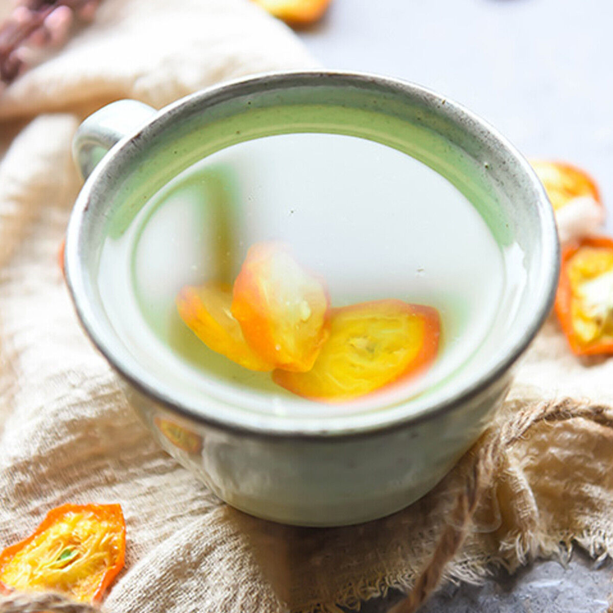 HelloYoung Fruit Tea An Appetite Chinese Special Moistening Lung Health Kumquat Slices Tea