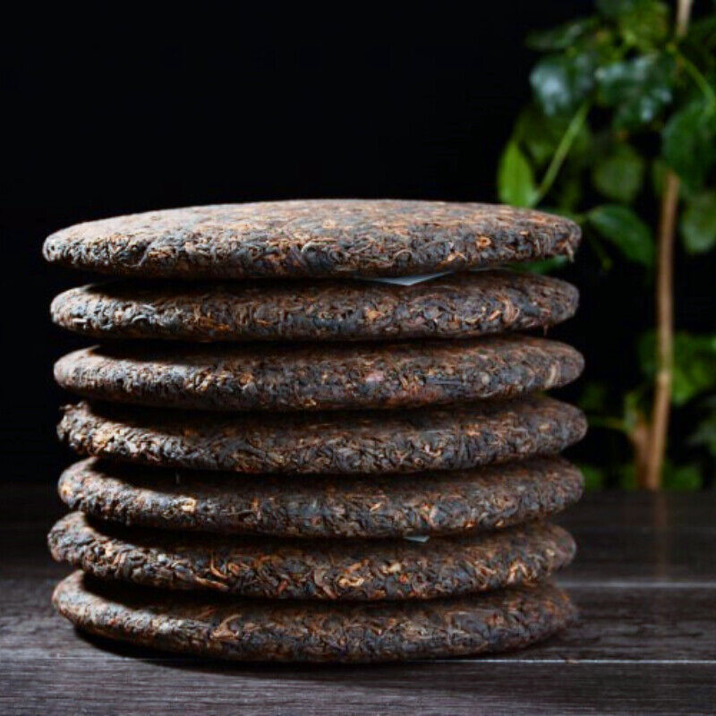 HelloYoung Premium Yunnan Old Tree Pu'er Tea Pu-Erh Cooked Tea Cake Natural Black Tea 357g