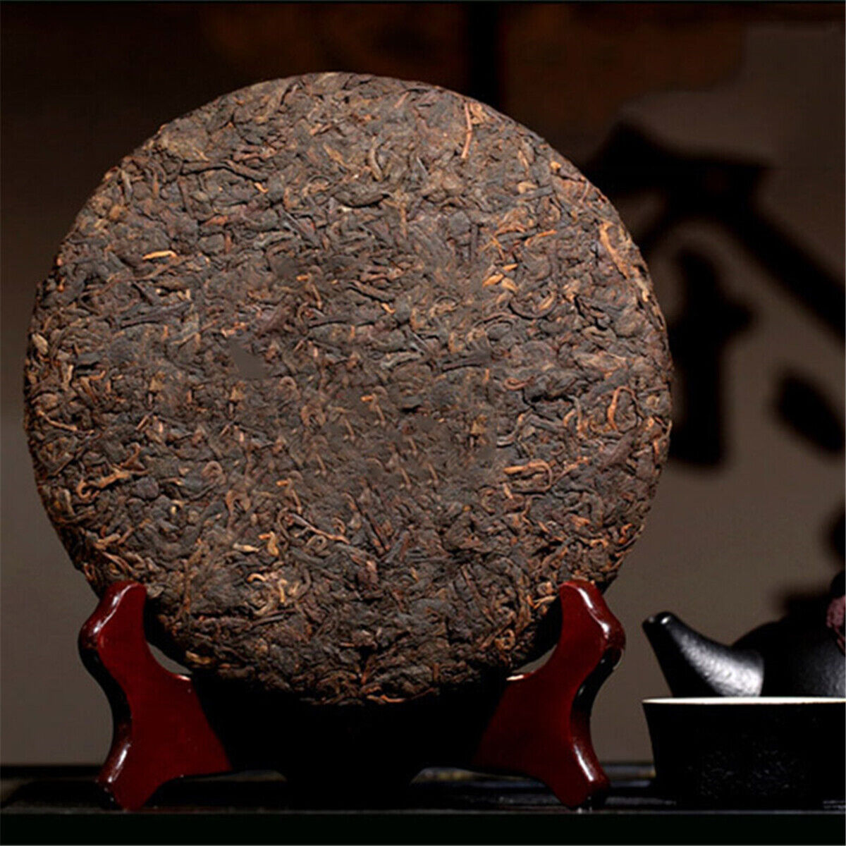357g tea tree Yunnan Cooked Tea Pu-Erh Black Tea Ancient Pu-erh Tea Cake