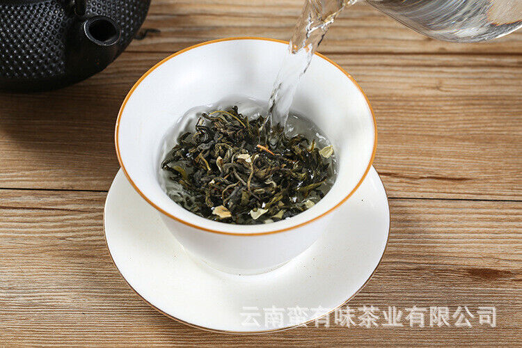 HelloYoung 500g Jasmine tea new tea flower tea two leaves strong jasmine drifting snow
