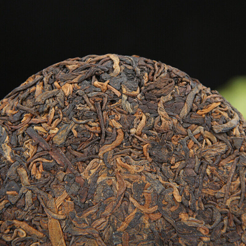 HelloYoung Pressed Tea Ancient Tree Puer Black Tea Cake Yunnan Organic Ripe Puer Tea 100g