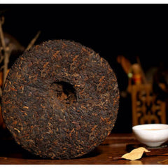 HelloYoung 357g Ripe Pu-erh Heaven Earth Menghai Royal Golden Buds Top Old Arbor King Tea