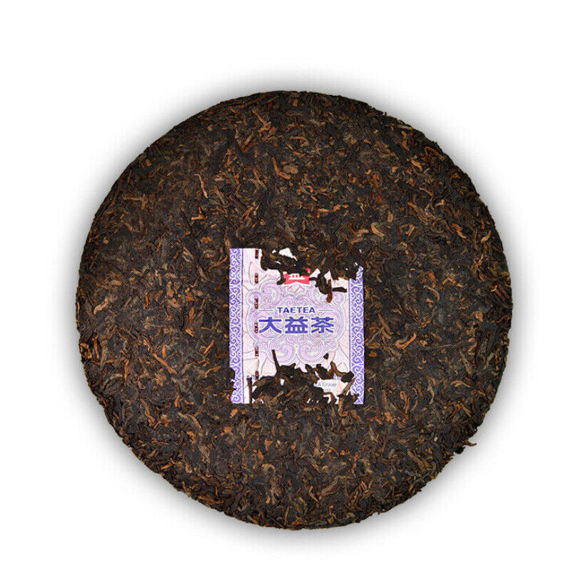 357g TAETEA Ancient Tree Ripe Puer YU HUA NONG Menghai Tea Dayi Pu'er Tea Cake