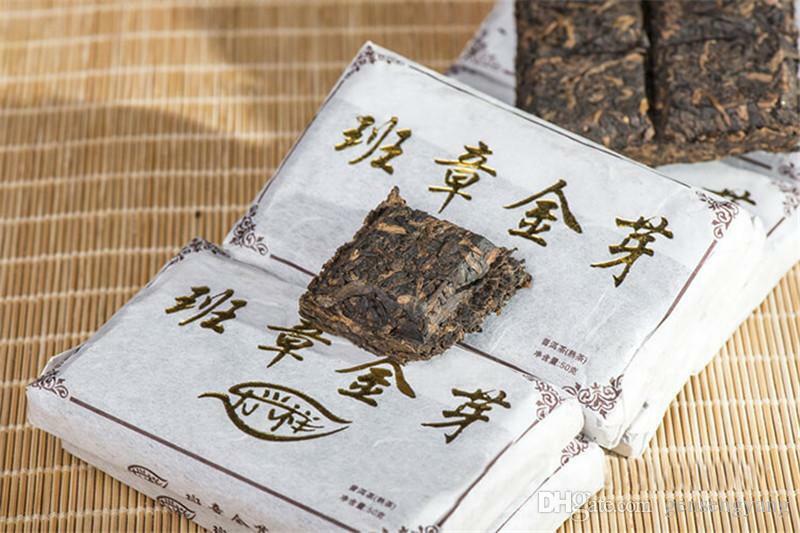 HelloYoung Chinese Yunnan 50g Ripe Puerh Tea Brick Black Tea Top Quality Shu Puer Pu'er Tea