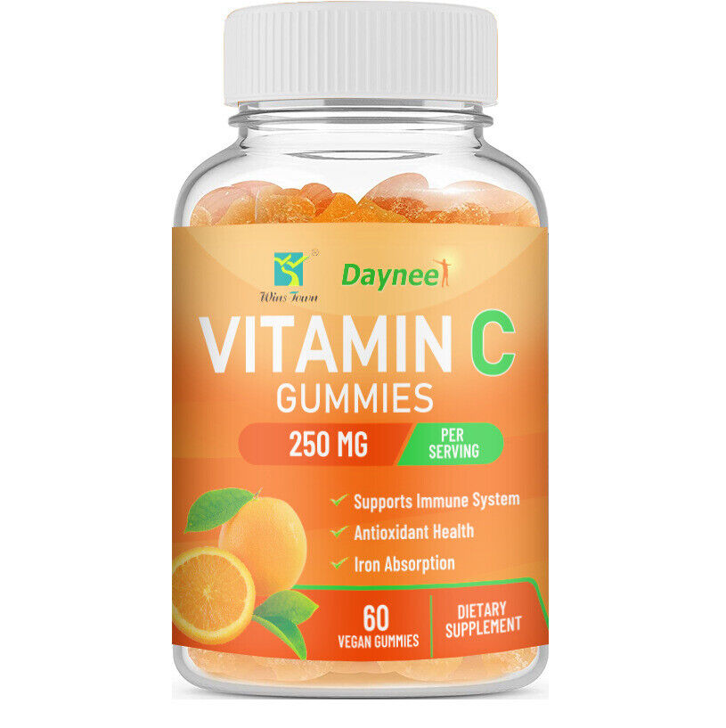 Vitamin C Vegan Gummies Natural Orange 60 Vegan Capsules