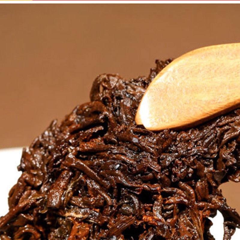 HelloYoungChina puer tea ripe tea 10 yrs old Pu-erh tree nature golden bud fully fermented