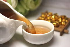 HelloYoung Cooked Pu'er Yunnan Shu Green Food Puer Tea Ripe Cha Gao Cream Puerh 30g 30 Pcs