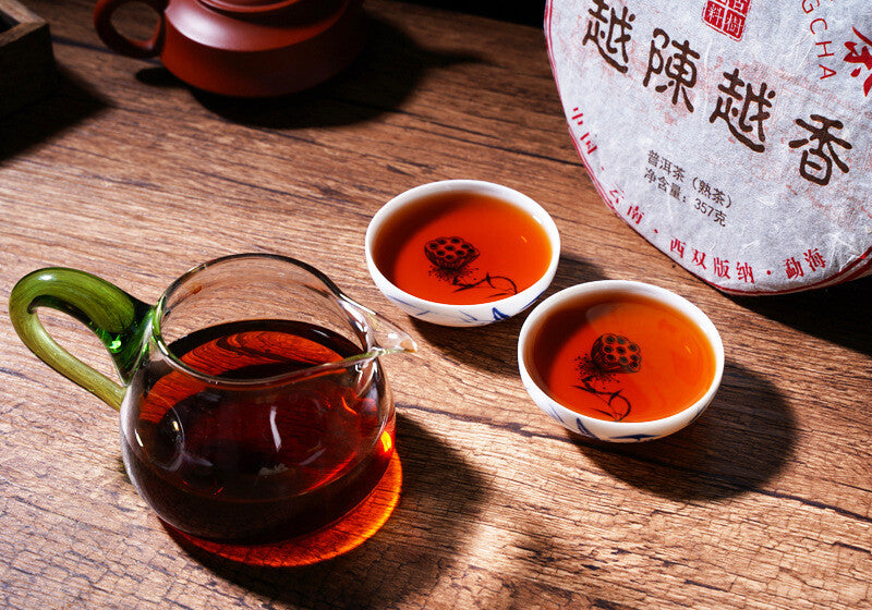 357g Yunnan Pu'er Ripe Tea The Older The More Fragrant Old Pu'er Tea Cake