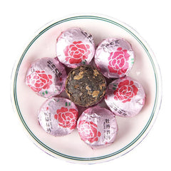 Yunnan Flower Tea Peony Flavor Shu Puer Mini Tuo Cha Fermented Pu Er Tea 500G