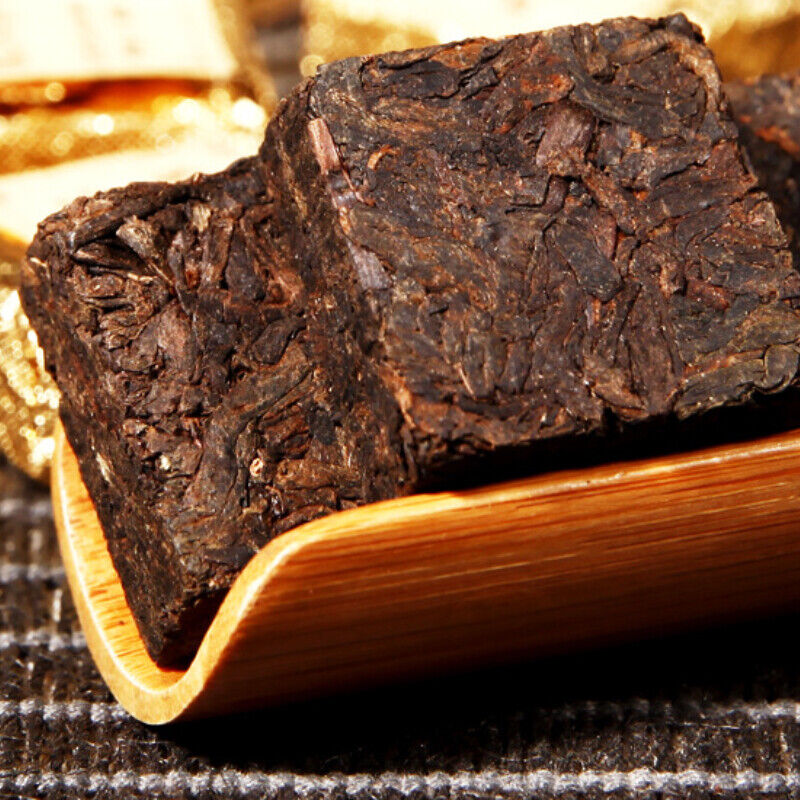 HelloYoung Small Square Brick Tea Natural Pu-Erh In Iron Box Health Care Black Tea 250g