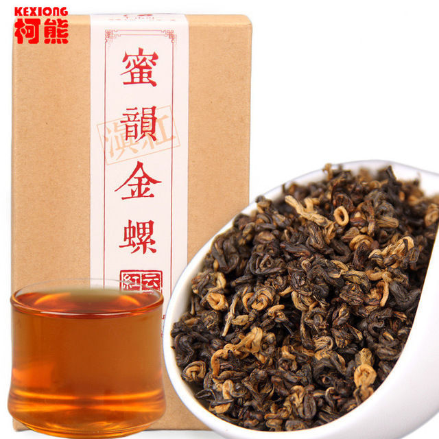 HelloYoung200g Kunming crested early spring honey rhyme gold screw black red Dianhong food
