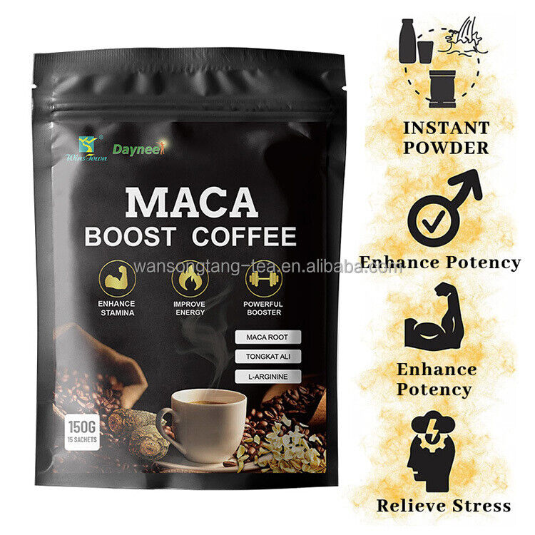 Maca Man Power Energy Extract Coffee Herbs Maca Coffee for Men Chocolate