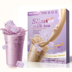 Slim Milk Tea Taro Flavor Powder Sliming Weight Loss Fat Burner Tea 100g/3.52oz