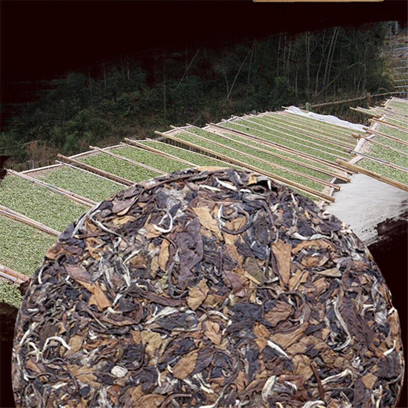 HelloYoung Fragrant White Tea Cake Chinese Tea 350g Premium Fuding White Tea Shoumei Date