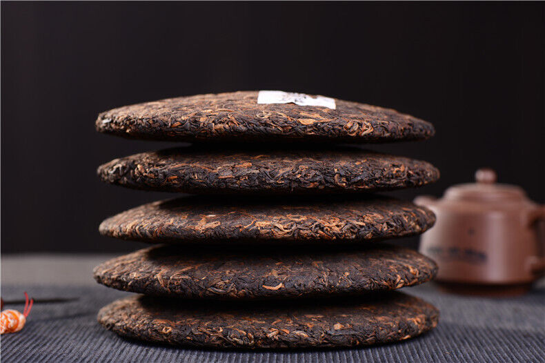 357g云南普洱茶熟茶 饼茶 Ripe Tea 357g Yunnan Pu'er Tea Cake Tea