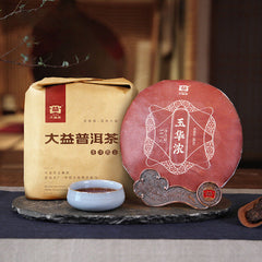 Dayi Puerh Tea Yuhua Strong Ripe Tea Batch 2201 Yunnan Menghai 357g